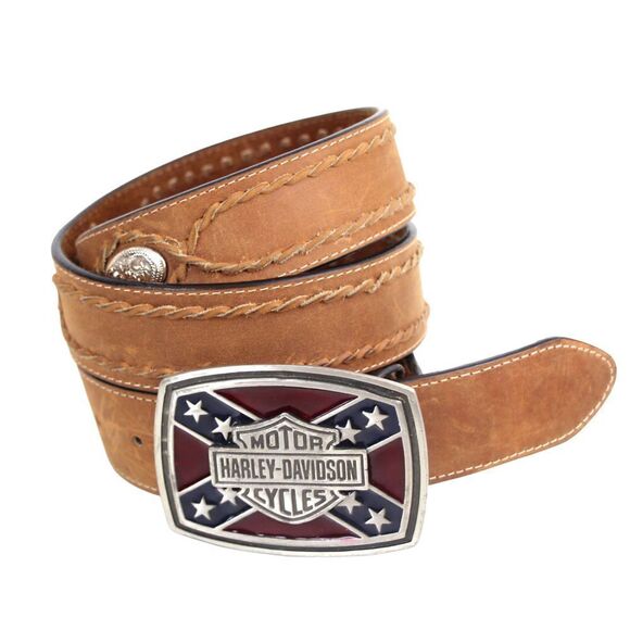 Silver Creek TAN BROWN GENUINE LEATHER 1 3/8"Wd CASUAL DRESS MEN'S BELT 40 (t74 - Picture 2 of 14